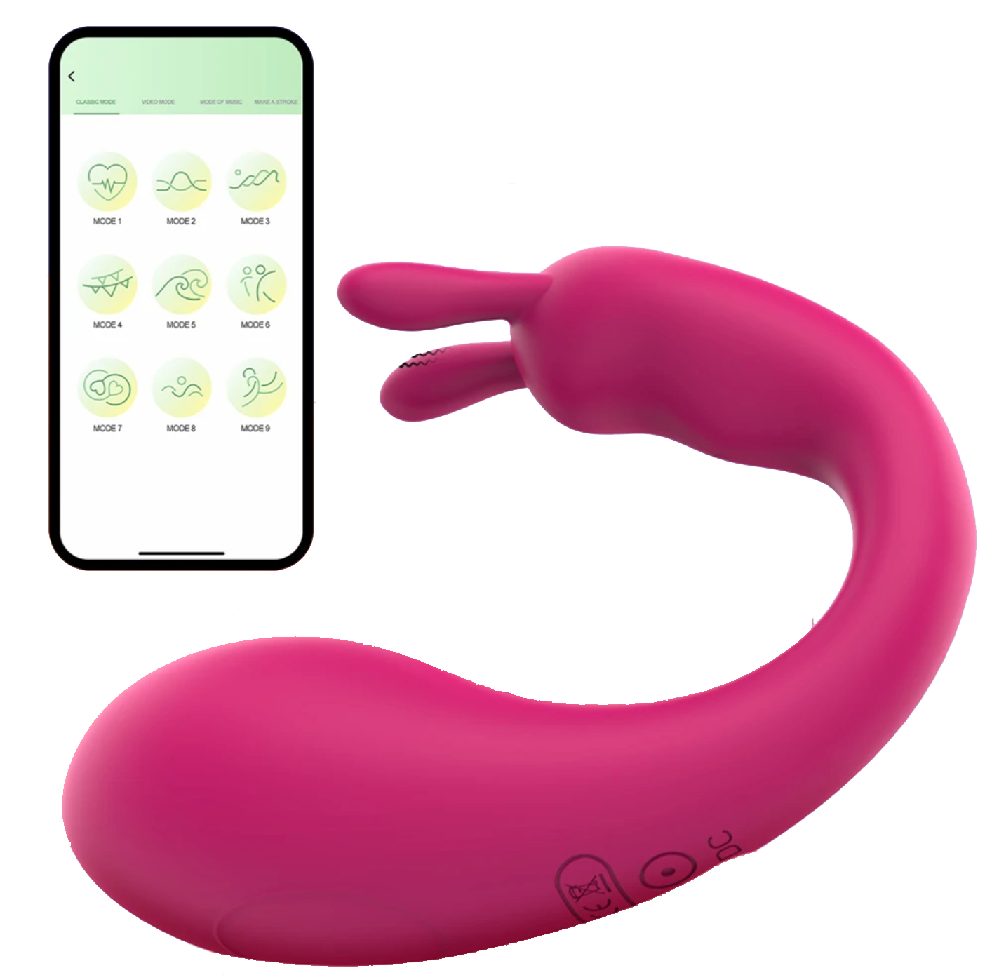 Vibrador Bunny Kiss  Vibradores Juguetes Sexuales Cake Sex Shop México Tienda para Adultos.