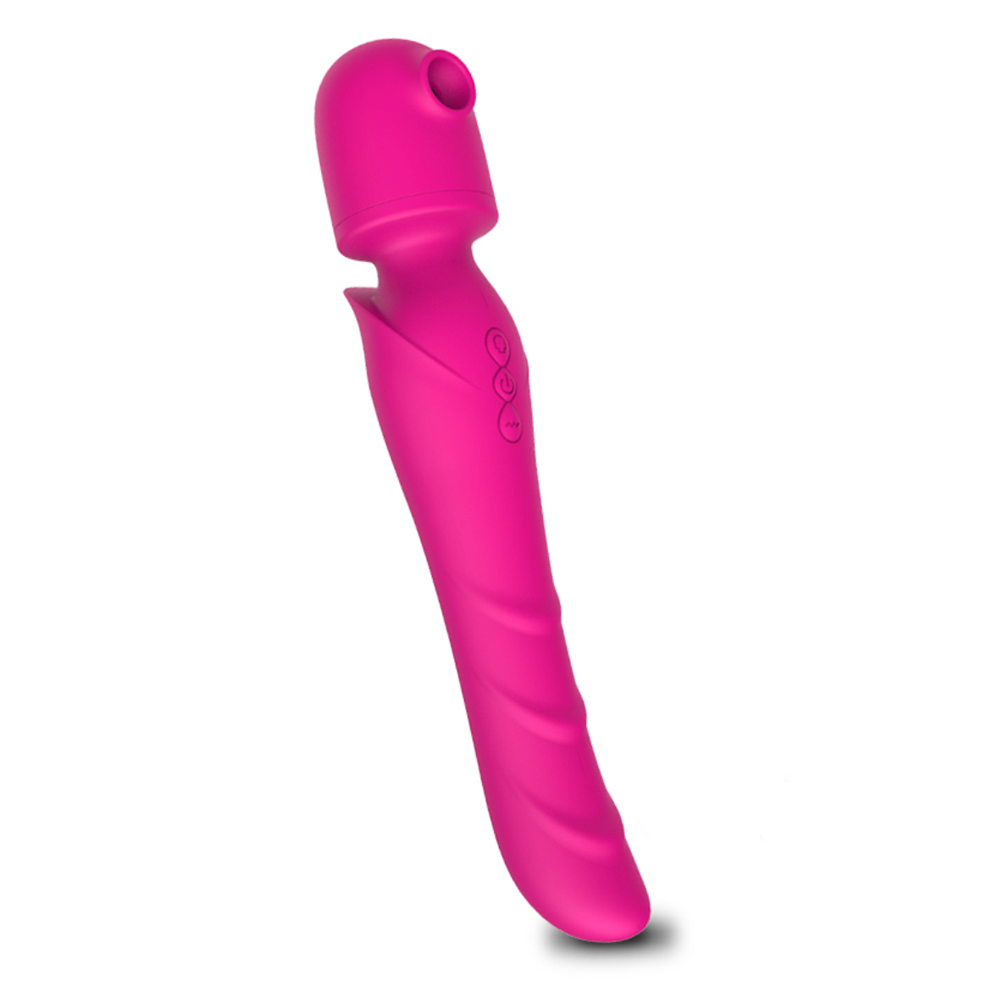 Vibrador sexual Pink Sucking Wand Cake Sex Shop Juguetes Sexuales para Adultos