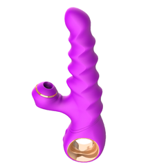 Vibrador sexual Succonador de Clítoris Thrusting Swirl Cake Sex Shop Juguetes Sexuales para Adultos