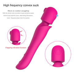 Vibrador sexual Pink Sucking Wand Cake Sex Shop Juguetes Sexuales para Adultos