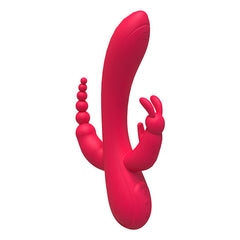 Vibrador sexual Triple Deamon Rabbit Cake Sex Shop Juguetes Sexuales para Adultos